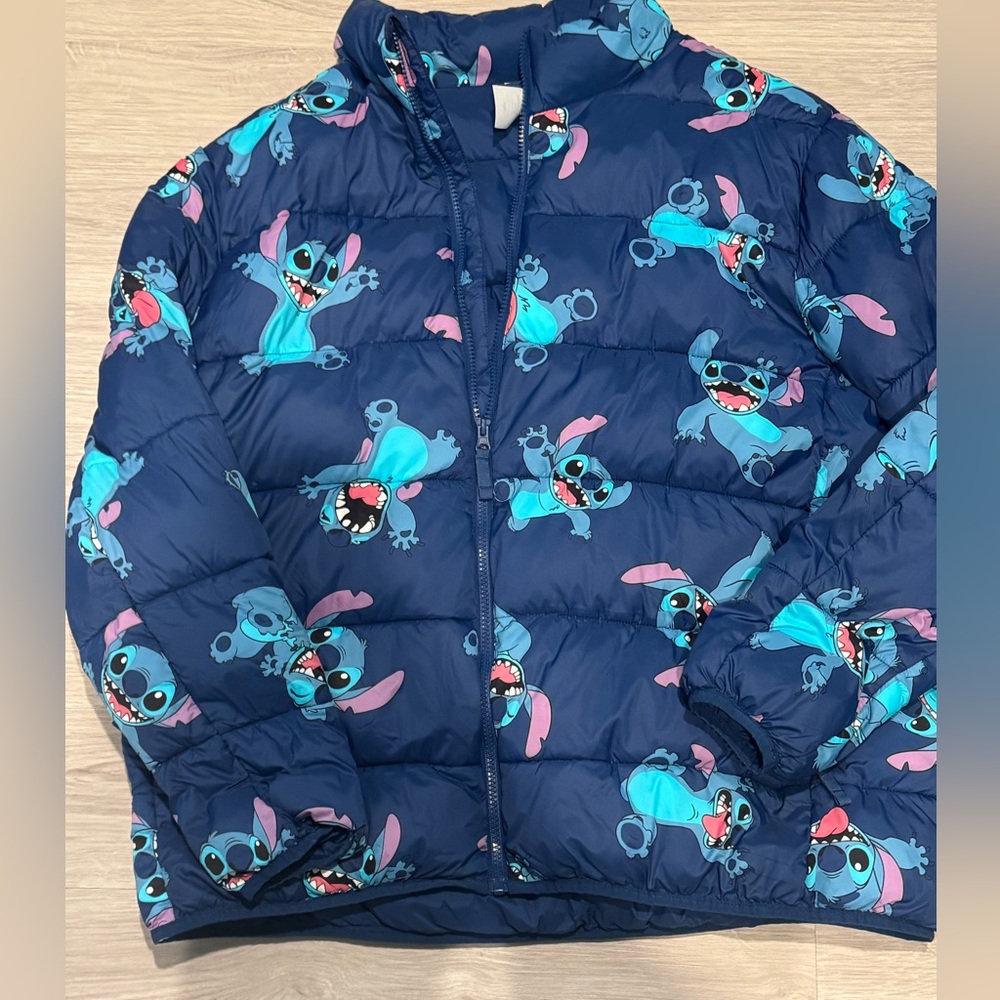 Disney Parks Stitch Puffer Jacket in Blue